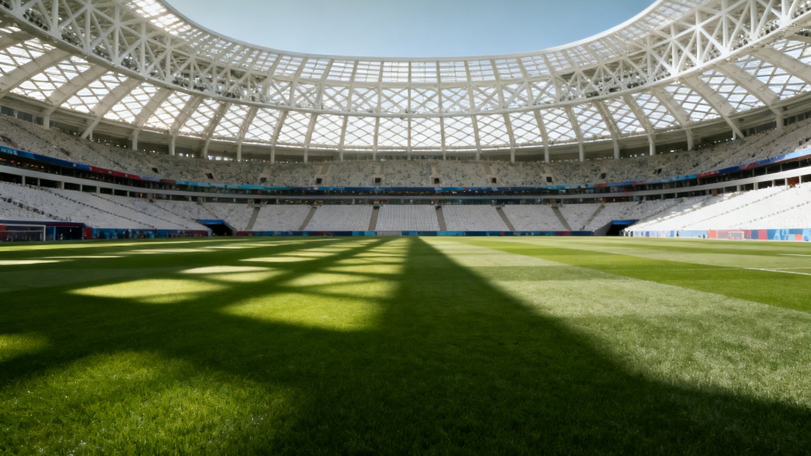 2026世界杯球场巡礼：索菲体育场内部细节，草皮与顶棚